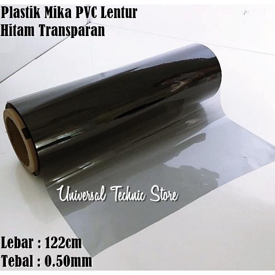 

Plastik Mika Lentur PVC Warna Hitam Lebar 122cm Tebal 0,50mm