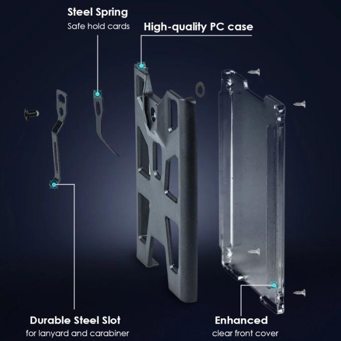 

Zayex Lanyard ID Card Holder Clip Metal untuk Uang dan Muat 4 Kartu