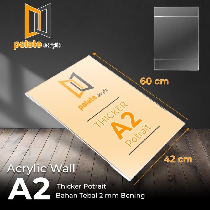 

akrilik wall A2 / acrylik / thicker / akrilik dinding brosur A2