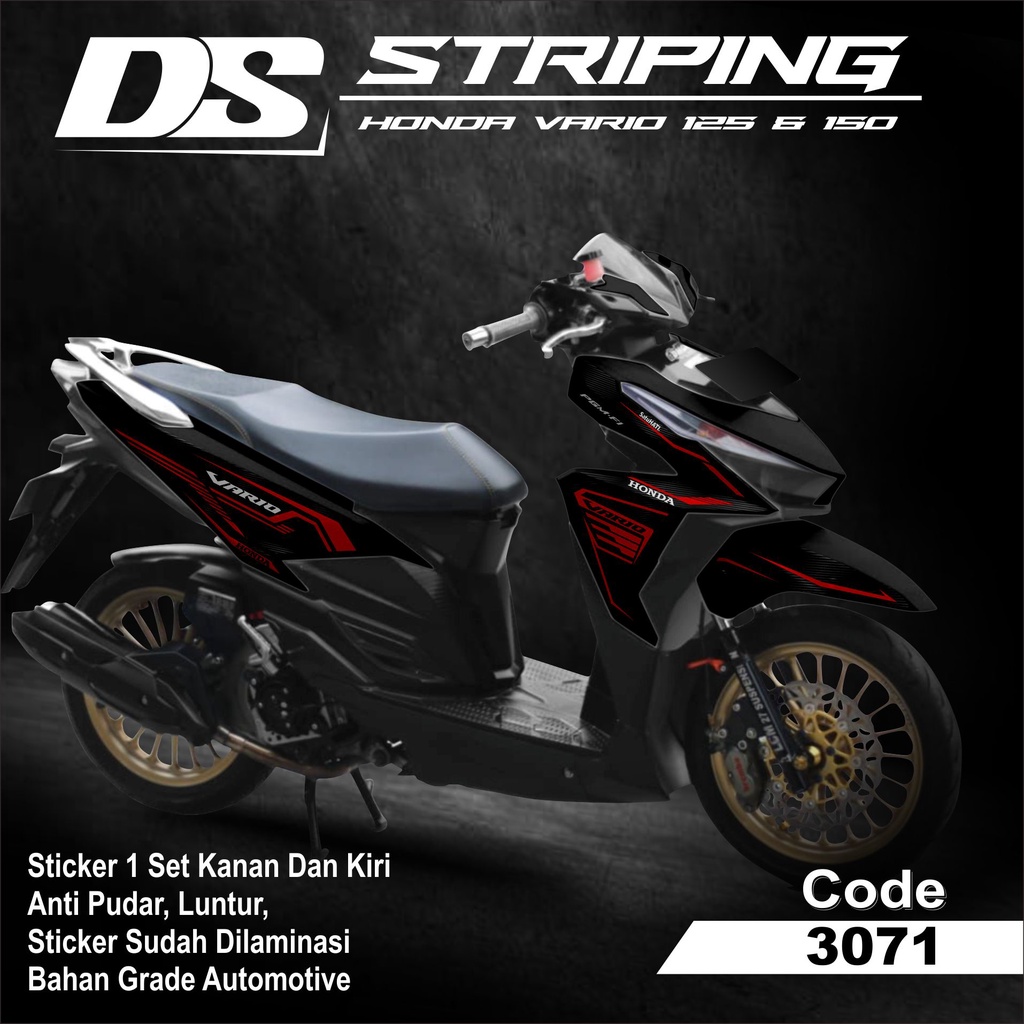 3071 Sticker Striping Motor VARIO 125 & 150 TAHUN 2015-2017 List Variasi Terbaru