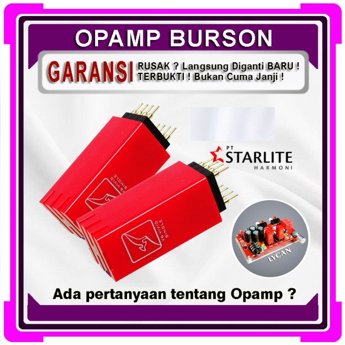 Burson Opamp V6-Vivid Single Harga / pasang