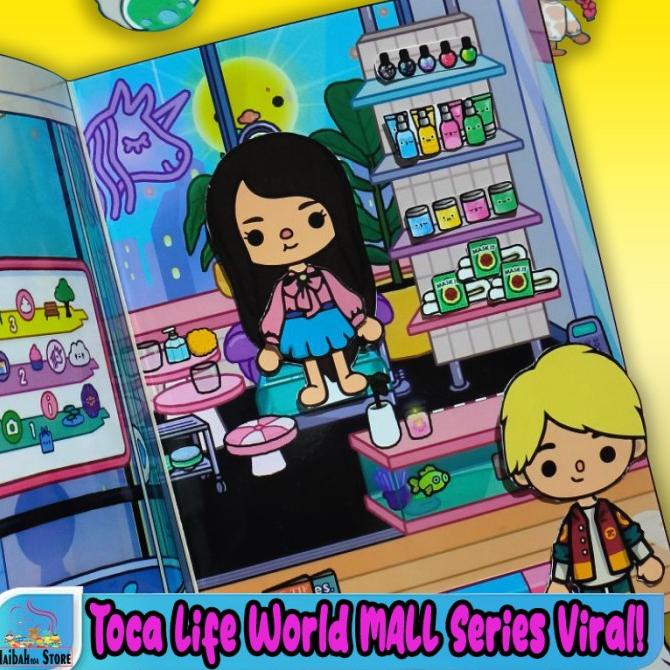 BESTSELLER Toca Boca Life World MALL SERIES Busy Book Paper Doll VIRAL