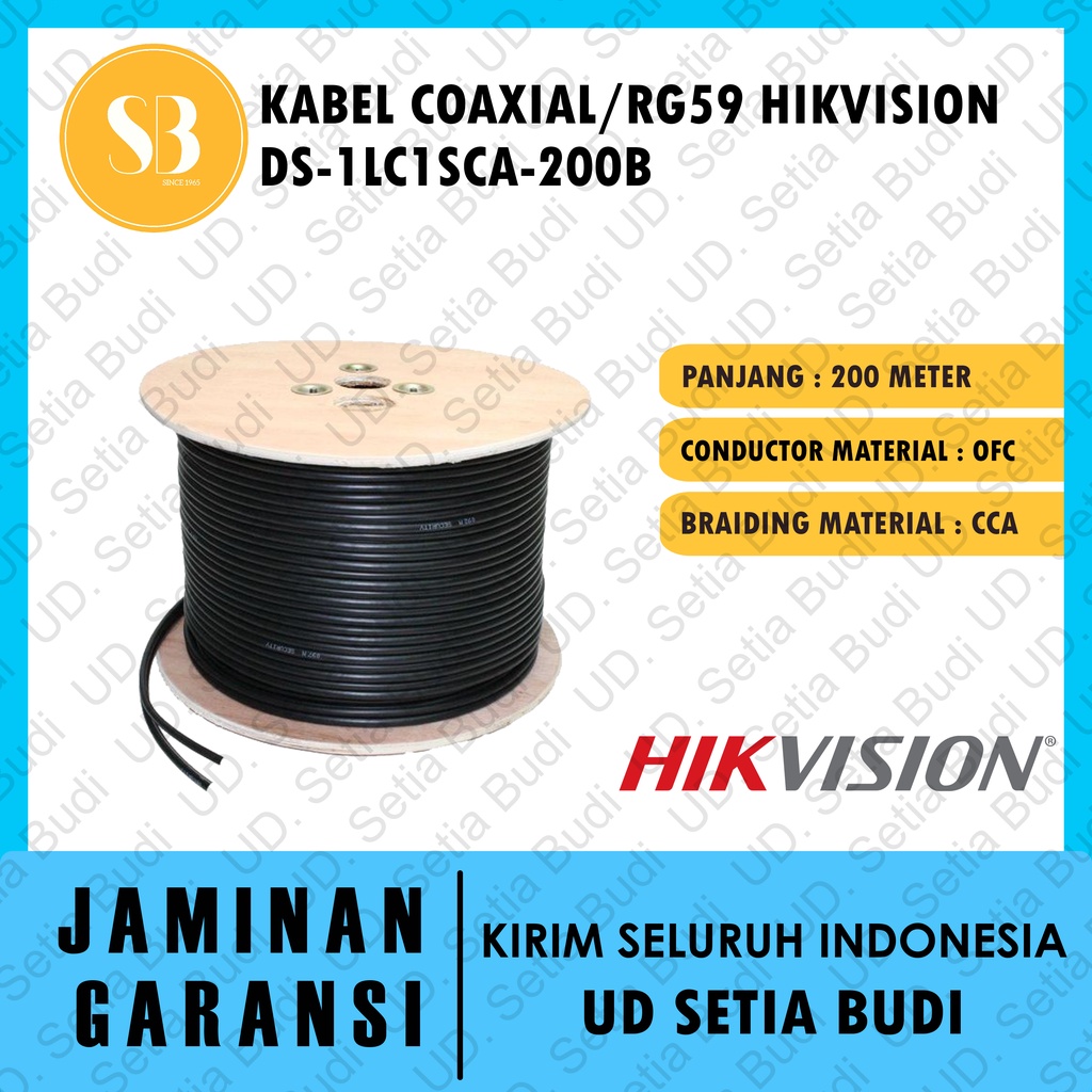 Kabel Coaxial HIKVISION Kabel CCTV RG59 Type DS-1LC1SCA-200B