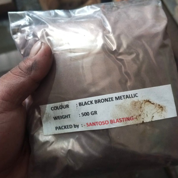 Terlaris Bubuk Powder Coating Black Bronze Metalik