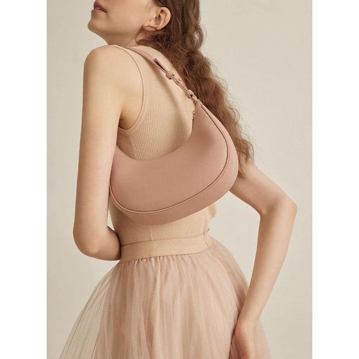 FLASH SALE TAS PUNDAK WANITA IMPORT MWS 3162 MODEL SETENGAH LINGKARAN OVAL TERBARU