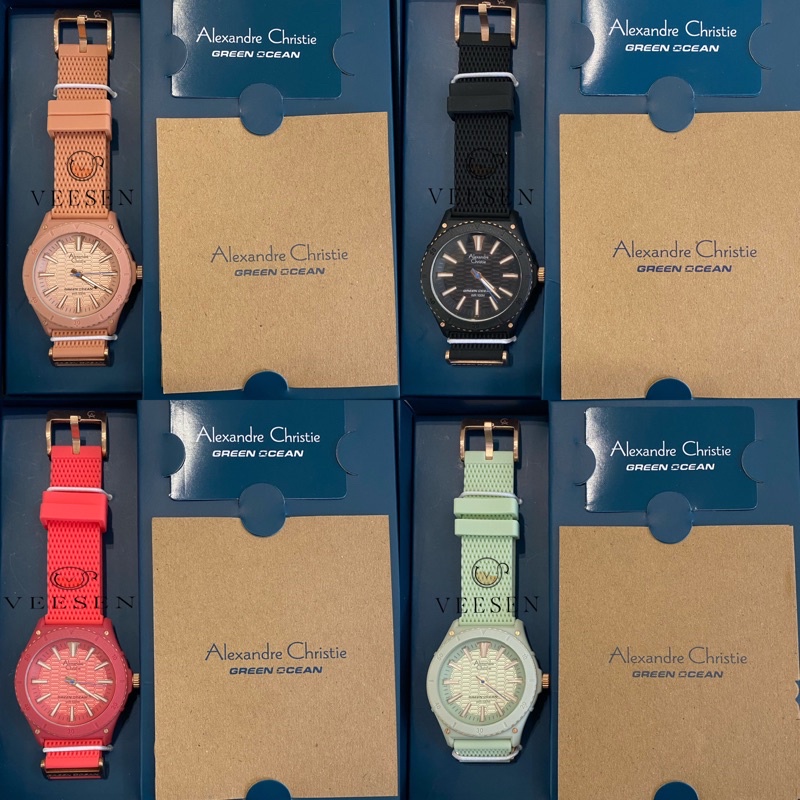 Jam Tangan Alexandre Christie Ac 6584 Green Ocean Original Wanita