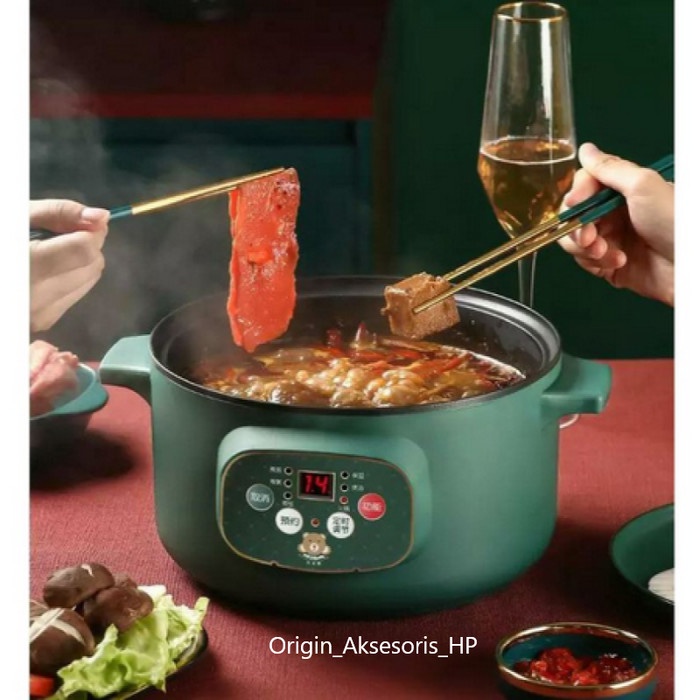 Panci Listrik Timer Jumbo 26 CM / Panci Listrik Serbaguna 3.2 Liter