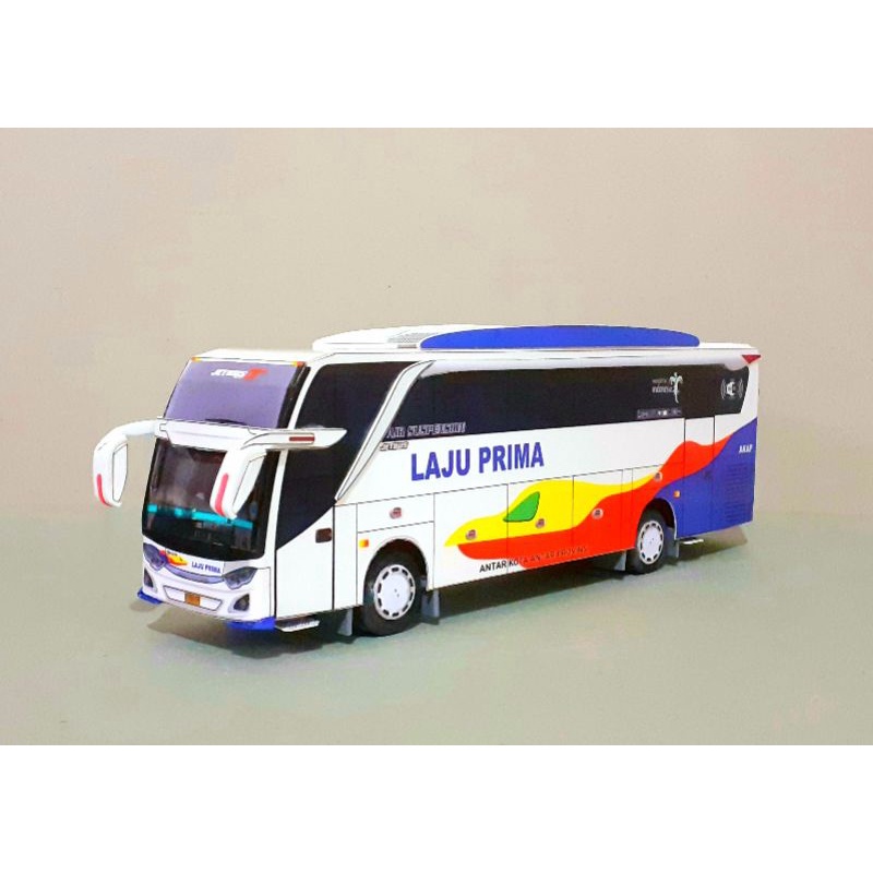 Miniatur Papercraft Bus LAJU PRIMA Jetbus3+