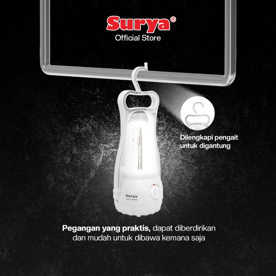 Emergency Lamp Surya 40 LED SHL L3507N Lampu Darurat