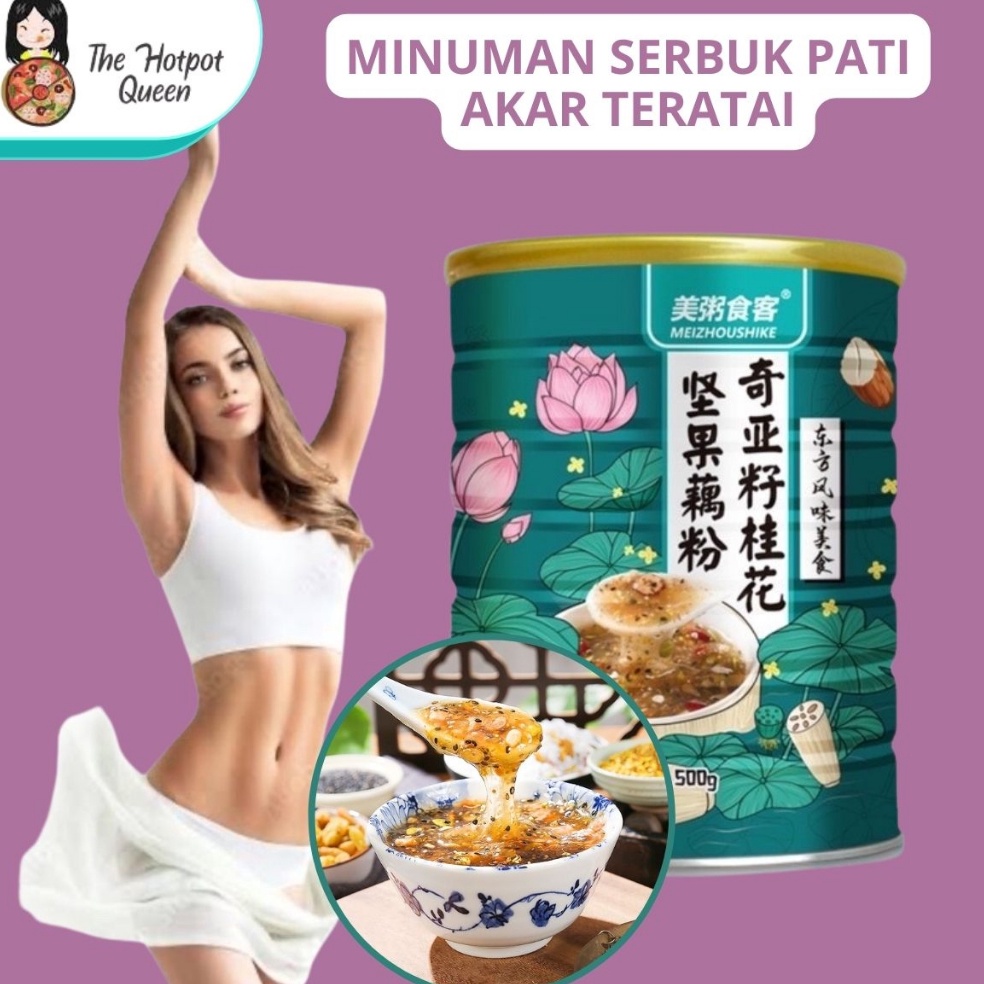 

Harga Murah.. BUBUK TERATAI CHIA SEED + OSMANTHUS / MINUMAN SERBUK PATI AKAR TERATAI - MINUMAN SERBUK PATI AKAR TERATAI INSTAN 500G | 藕粉OU FEN HALAL LOTUS ROOT POWDER BUBUK AKAR TERATAI SARAPAN DIET SEHAT BUAH PISAH - READY STOK OU FEN LOTUS ROOT POWD