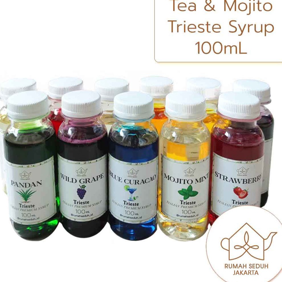 

✔️ Trieste Syrup kecil 100 mL - Sirup Rasa Buah dan Herbal varian Teh dan Mojito