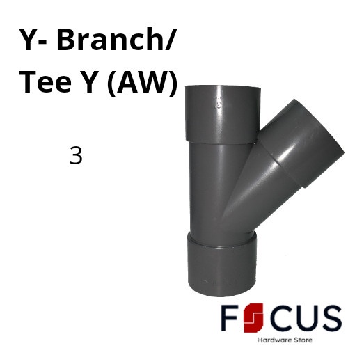 Terlaris Fitting Rucika Y Branch/ Tee Y (Aw) 3 Inch Sambungan Pipa