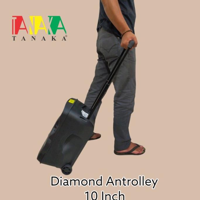 Speaker  Sepiker Portable Tanaka Diamond Antrolley 10 Inch Bluetooth Kulitkuacistore