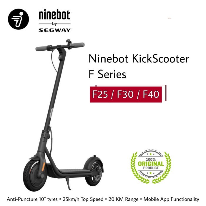 Terlaris Ninebot Kickscooter F25 / F30 / F40 Electric Scooter By Segway