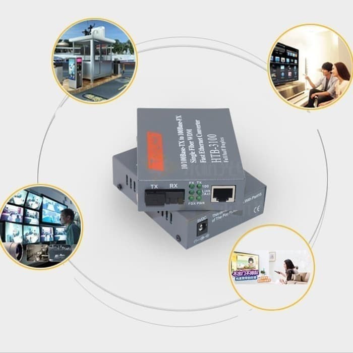FO Converter HTB 3100 sepasang AB NetLink HTB 3100