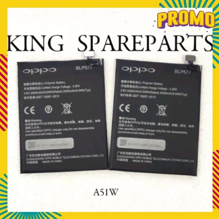 Acc Hp Baterai Oppo A51 A51W Blp577 Original