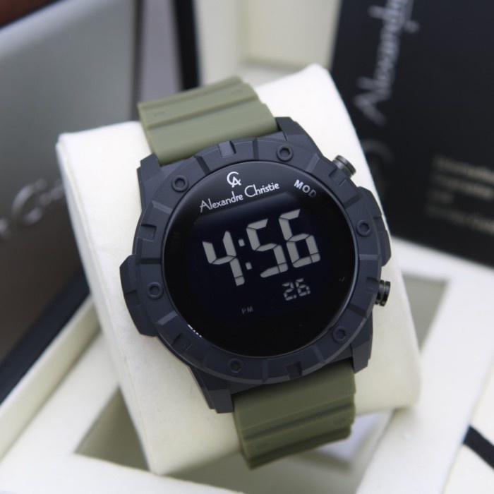 HOT SALE JAM PRIA ALEXANDRE CHRISTIE AC 9364 AC9364 DIGITAL RUBBER ORIGINAL TERBARU