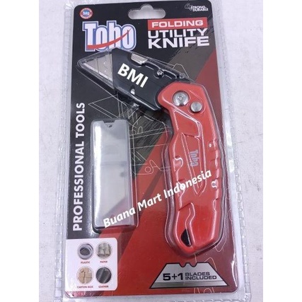 

Cutter TOHO Folding Utility Knife | Pisau Lipat | Cutter Gipsum