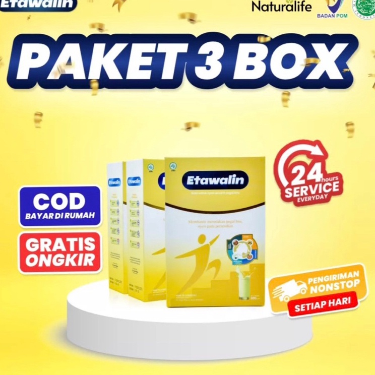 

Di⚡kon !! PAKET 3 BOX SUSU ETAWALIN - Paket Sembuh Susu Sendi Atasi Radang Sendi Nyeri Tulang Cegah Osteoporosis Osteoartritis Pengeroposan Tulang Susu Kambing Etawa Kesehatan Susu Bubuk Murni Original Ettawa 100% Ori Susu Asam Urat Etawalin Platinum