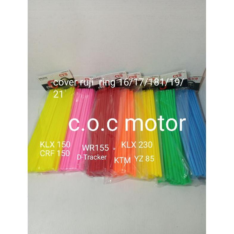 Terlaris Sedotan Jari-Jari Cover Pelindung Ruji Warna Ring 16 17 18 19 21 Klx 150 230 250 Crf150 Wr1