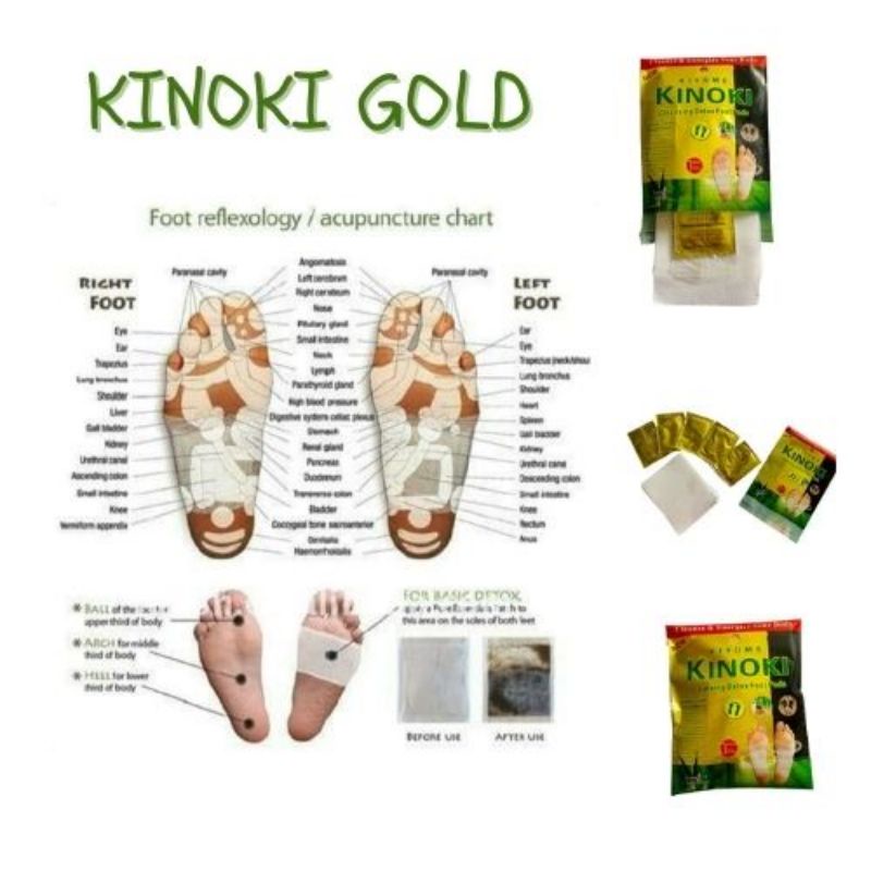 kinoki gold detox foot