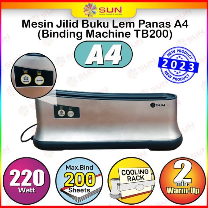 Mesin Jilid Buku F4 - Binding Jilid Lem Panas Buku Softcover Hardcover
