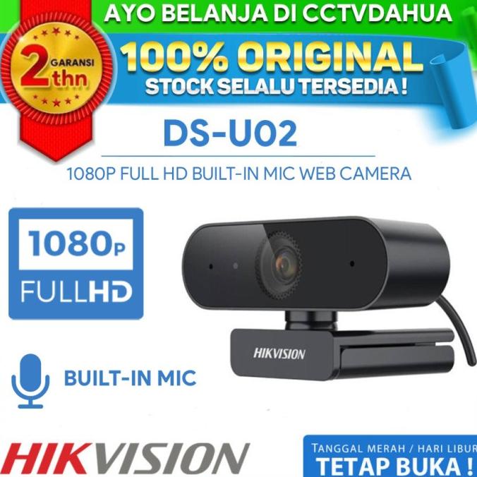 HIKVISION DS-U02 WEBCAM HIKVISION 2MP MIC WEBCAM GARANSI RESMI