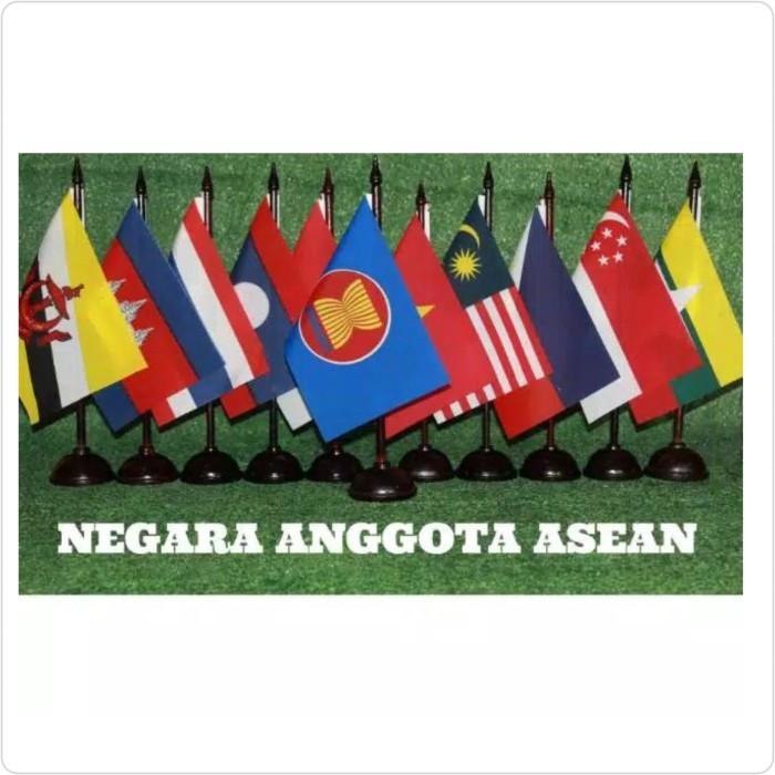 Bendera Meja Asean Satu Set Bendera Asean