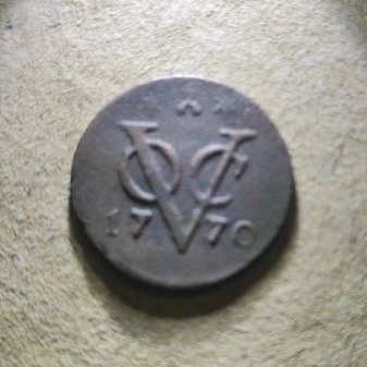 Koin Voc 1/2 Duit Tahun 1770 Zeeland Rare