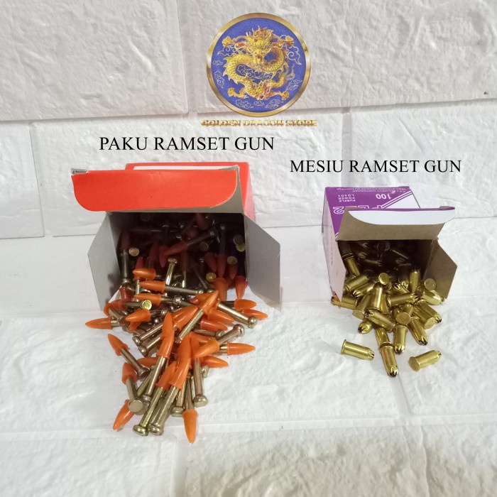 Paku Ramset Gun + Mesiu Ramset Gun