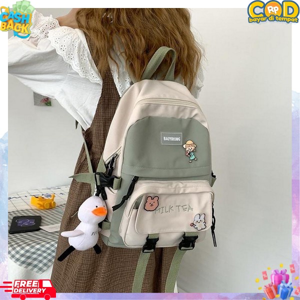 Terbaru 2023 School Bag Cowo Kece Rangsel Kasual Tsa Kuliah Perguruan Tinggi Rengsel Laki Laki Tas P