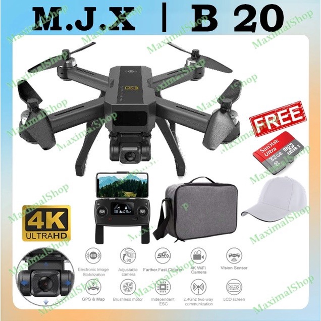 DRONE MJX BUGS 20 EIS CAMERA 4K WIFI 5G OPTICAL FLOW RTF ORIGINAL