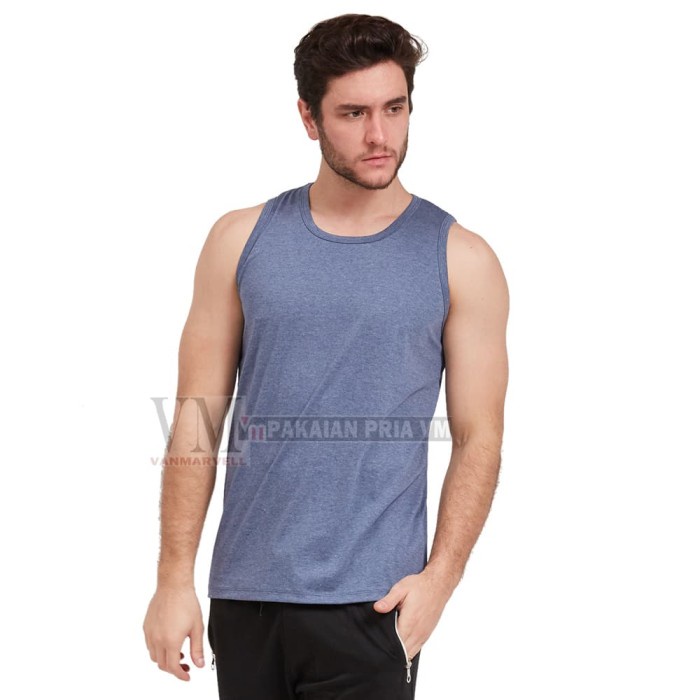 Terlaris Vm Kaos Singlet Polos Big Size Kaos Jumbo Tanktop Pria