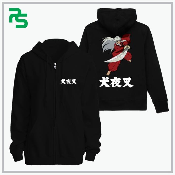 Jaket Hoodie Zipper Inuyasha Anime