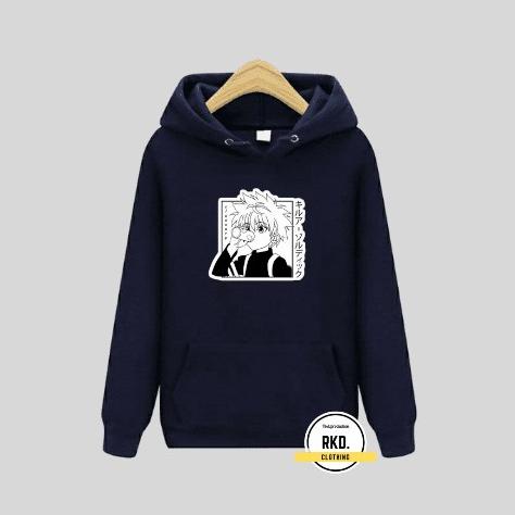 Jaket Hoodie Sweater Anak Laki Laki Anime Killua Hunte Umur 2-12 Tahun
