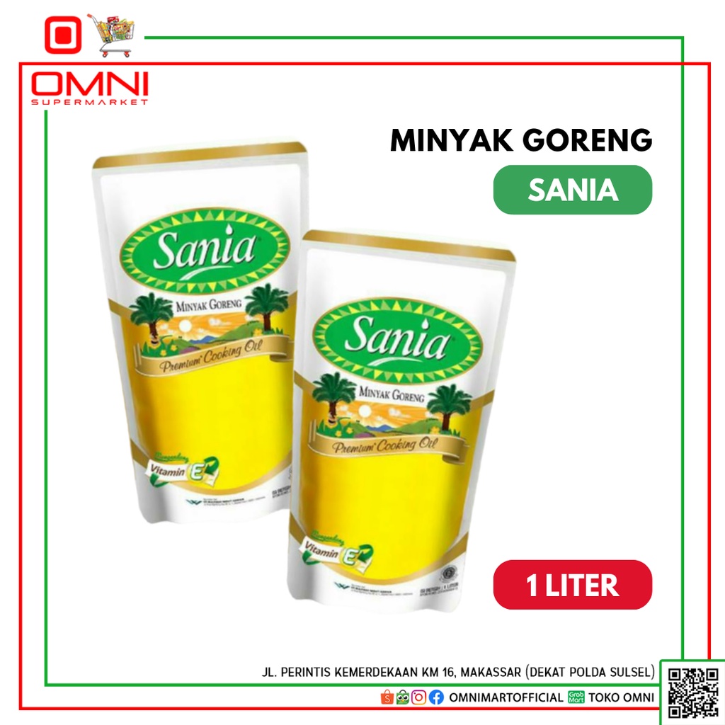 

Minyak Goreng Sania Pouch Reffil 1 Ltr