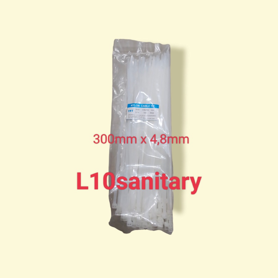 

300 Kabel Stik / Tali Tis / Cable Ties Tebal Nylon 30cm x 4,8mm