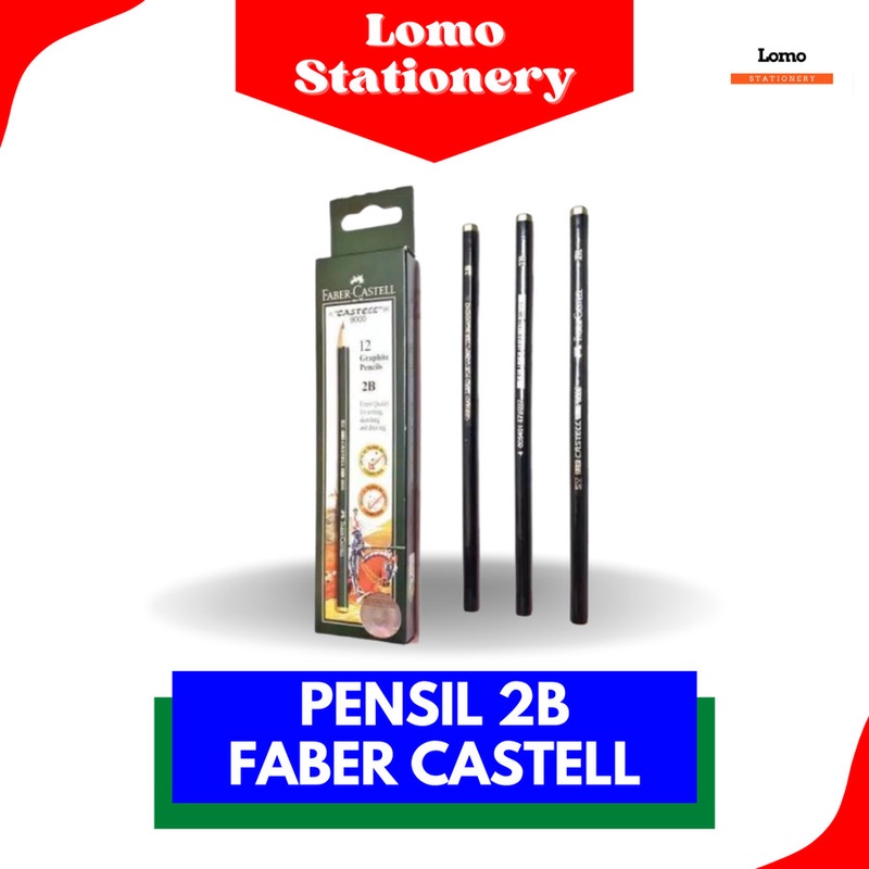 

Pensil Faber-Castell HB,2B,3B,4B,5B,6B,7B,8B