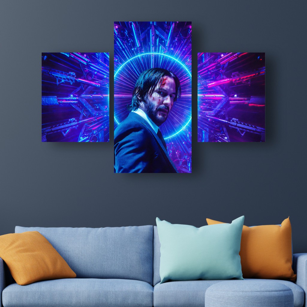 Poster Kayu Multipanel "John Wick"