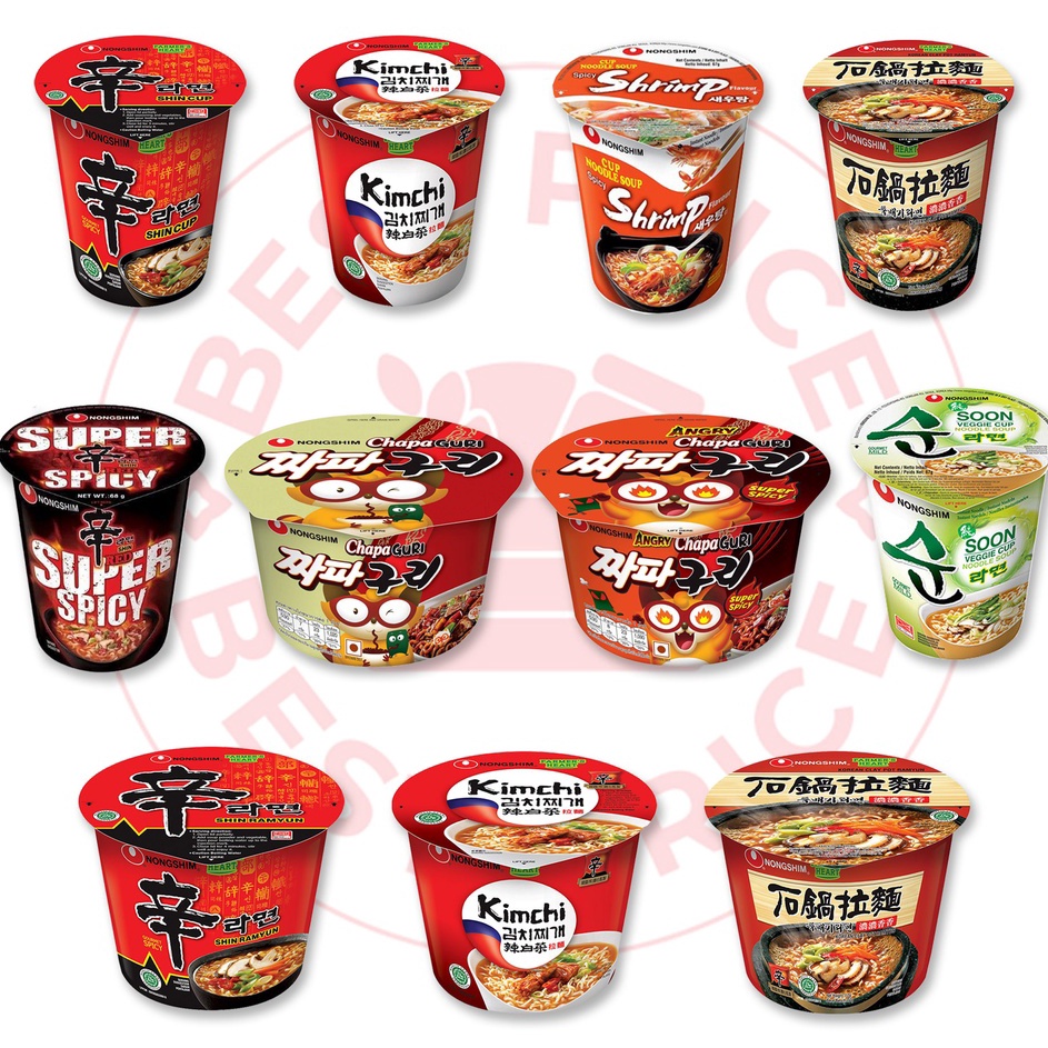 

✷Kirim Langsung⁂ ZMJVQ NONGSHIM - SEMUA VARIAN MIE KOREA CUP/BOWL (SHIN RAMYUN/ CHAPAGURI/ VEGE/ SHRIMP/ CLAYPOT/ KIMCHI) A86 Laris