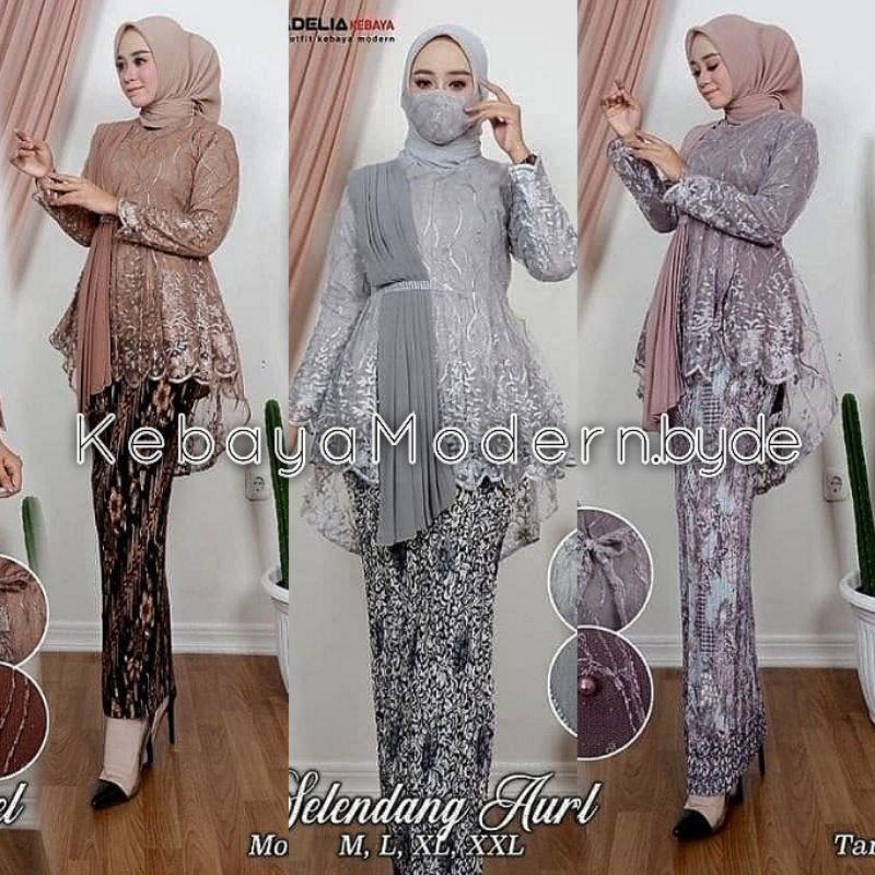 SETELAN KEBAYA SELENDANG AUREL TERLARIS / KEBAYA FAVORITE / KEBAYA MODERN / KEBAYA REMAJA / KEBAYA A