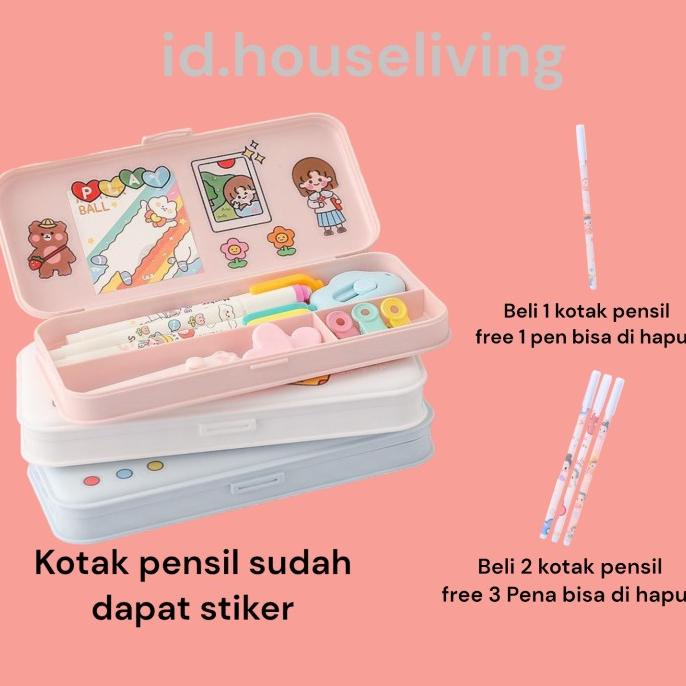 

Tempat Pensil Aesthetic Gaya Korea Dengan Design Simple Yang Elegan Da