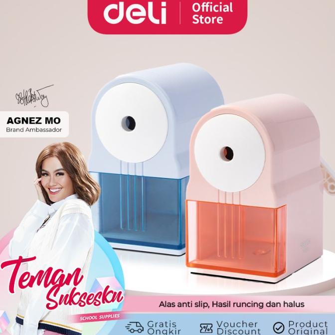 

Deli Rautan Pensil Putar / Rotary Shapener Pink Biru Anti Slip Vb163