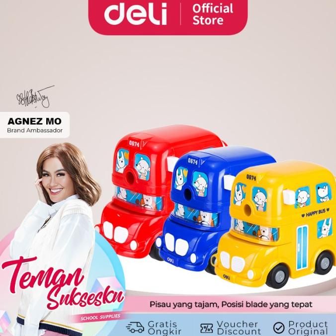 

Deli E0674 Rautan Meja-Bus Rotary Pencil Sharp