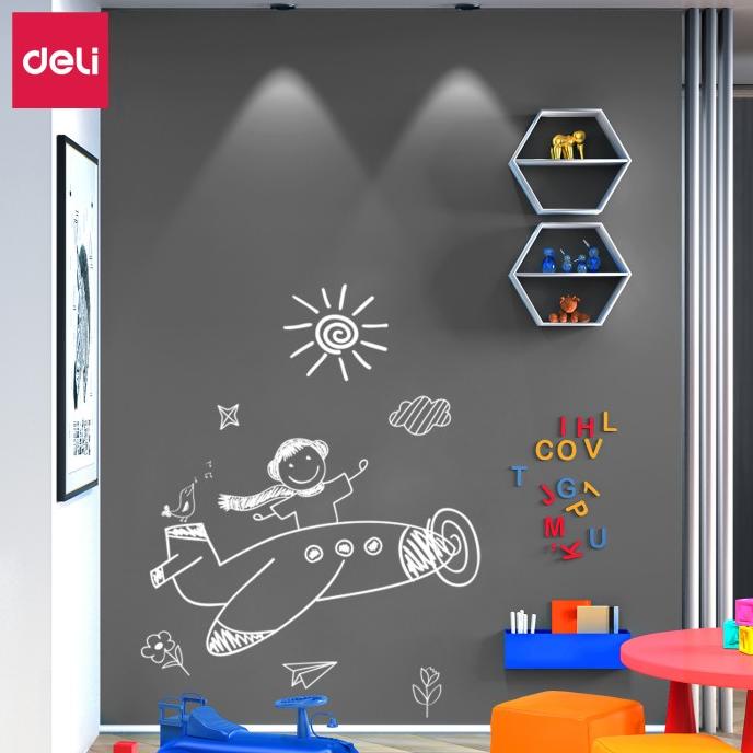 

Deli Soft Board Wallpaper/Papan Tulis Tempel Untuk Kapur Abu-Abu 5018X