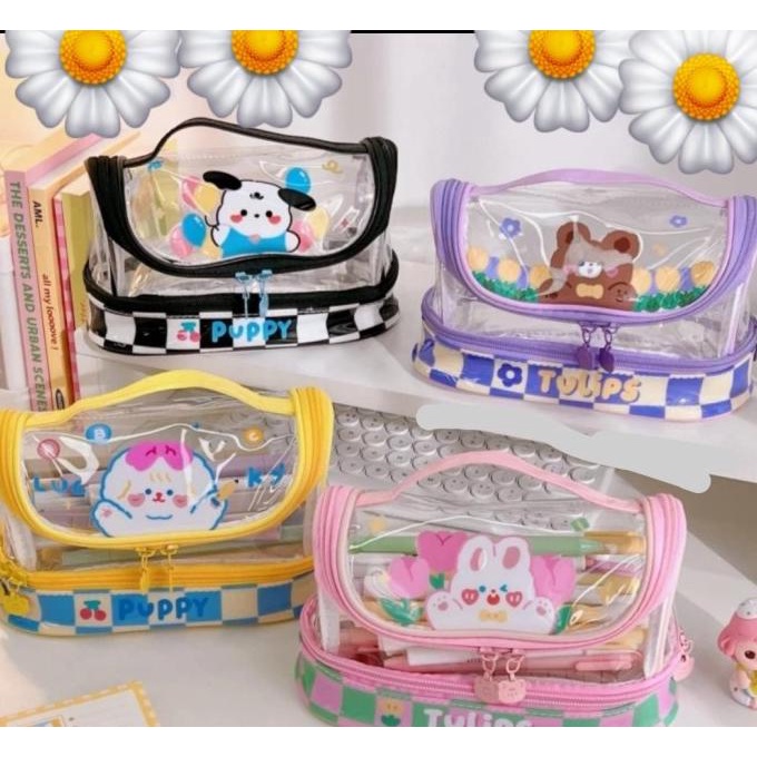 

Kotak Pensil Tempat Pensil Pencil Case Besar Waterproof Motif Lucu