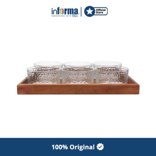 Terlaris Mank Informa - Appetite Set 7 Pcs Henry Wadah Saji Round Dengan Nampan