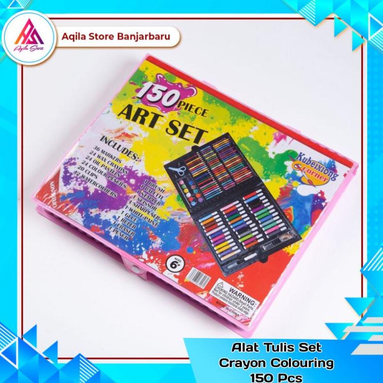 

Alat Mewarnai 150 Pcs / Alat Tulis Set Crayon Colouring / Art Set 150 Pcs / Krayon Mewarnai anak 150 Pcs / Alat mewarnai 208 pcs