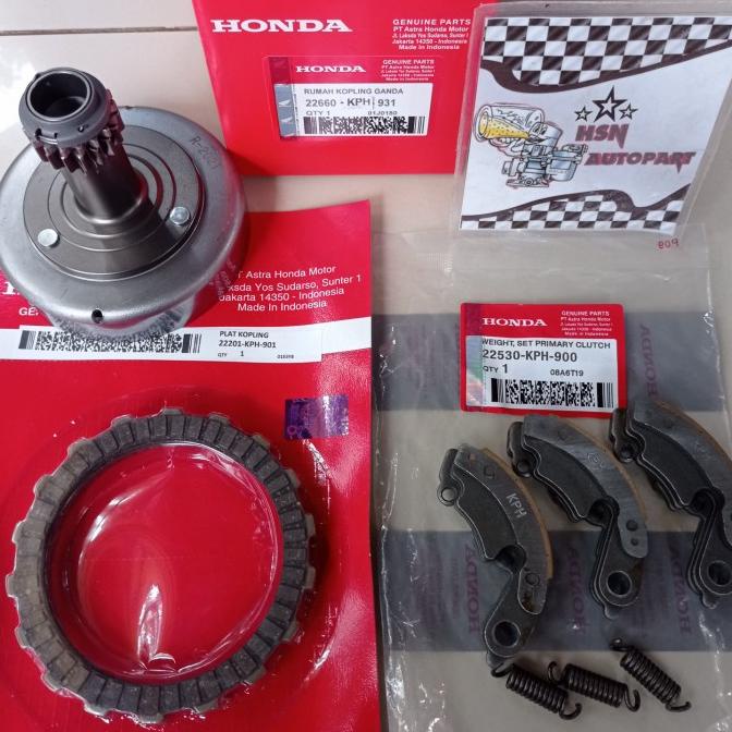 PROMO LONCENG SUPRA X 125 SUPRA125 KIRANA 1 SET KAMPAS GANDA DAN KAMPAS KOP