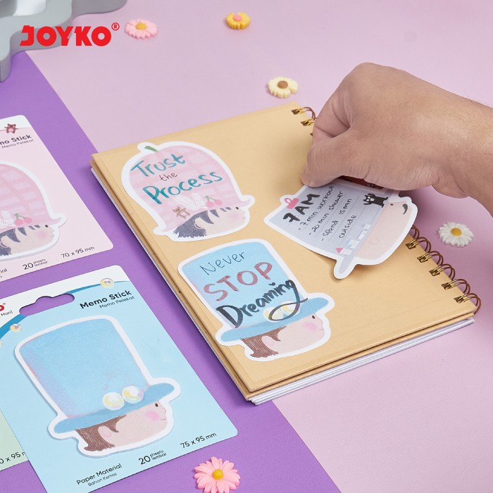 

Memo Stick Memo Tempel Sticky Note Kertas Joyko Mms-36 Hat Man